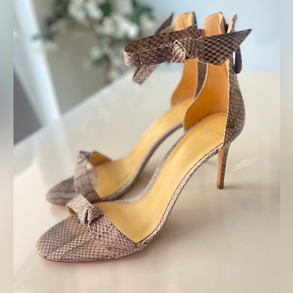 Alexandre Birman Clarita Assymetric Python Heels - Picture 4 of 10